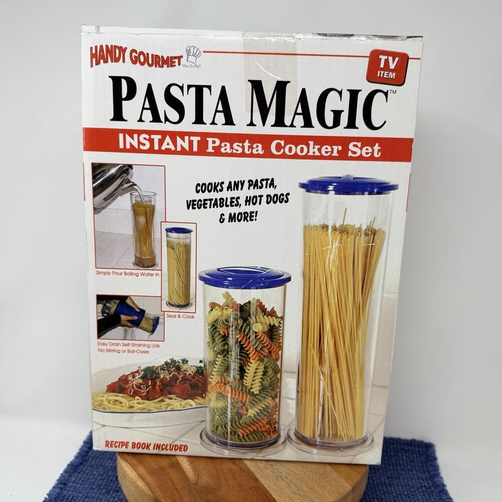 Pasta Magic Instant Pasta Cooking Set - Cook Pasta in Minutes As Seen On TV NOS